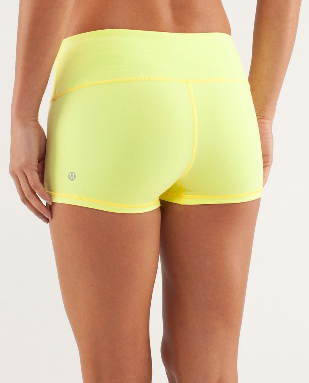 Lululemon Boogie Short - Clarity Yellow / Wee Are From Space Polar Cream Clarity Yellow
