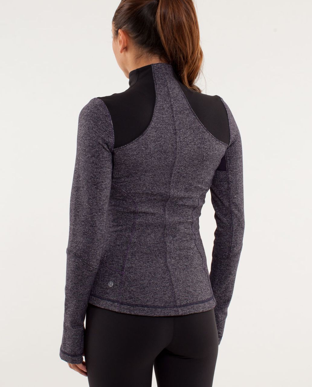 Lululemon Define Jacket *Herringbone - Black Heathered Deep Coal  Herringbone / Black - lulu fanatics