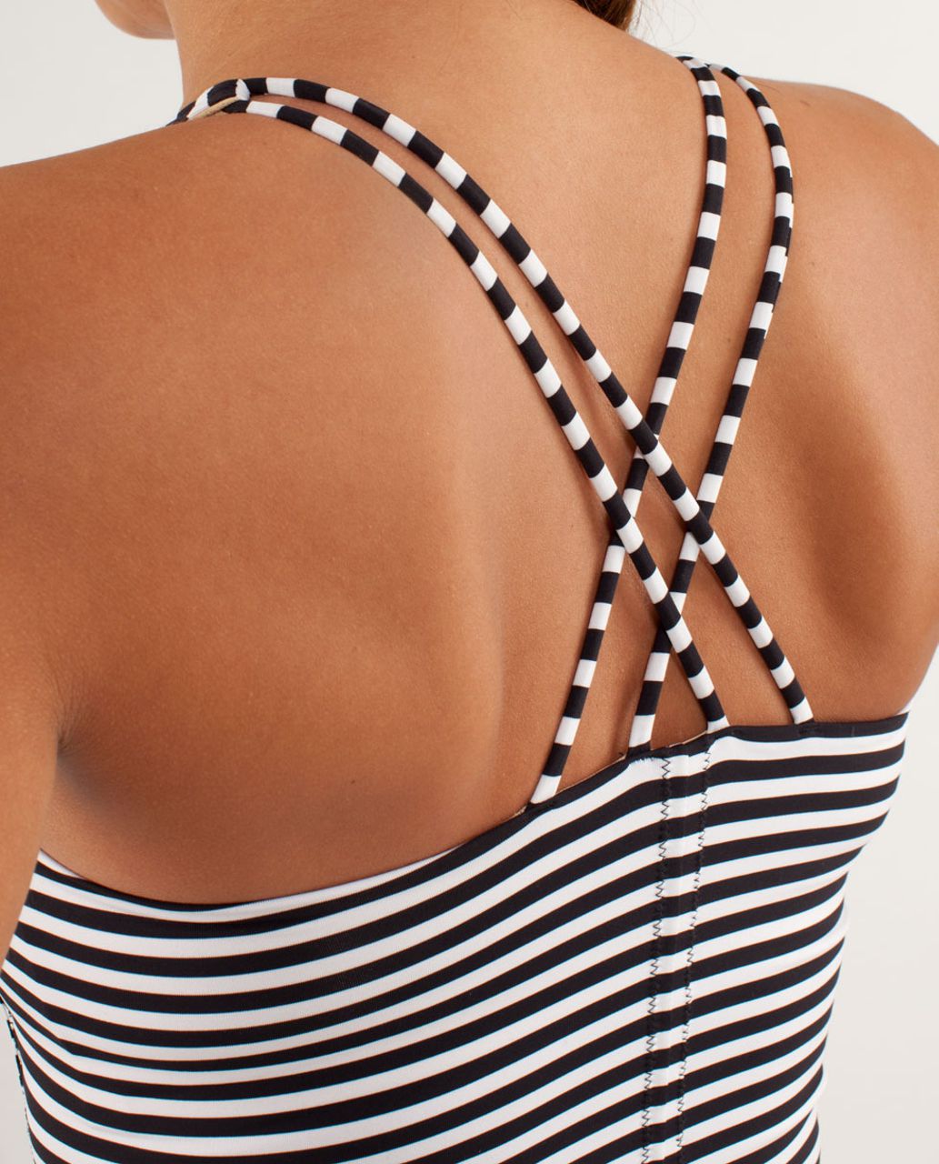 Lululemon Free To Be Tank - Classic Stripe Black White