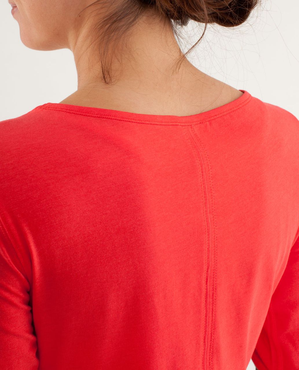 Lululemon Devotion Long Sleeve Tee - Love Red / Heathered Coal