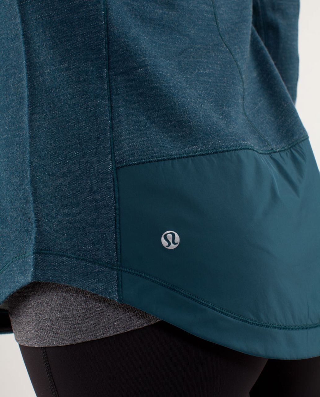 Lululemon Run:  Pitter Patter Pullover - Alberta Lake / Black