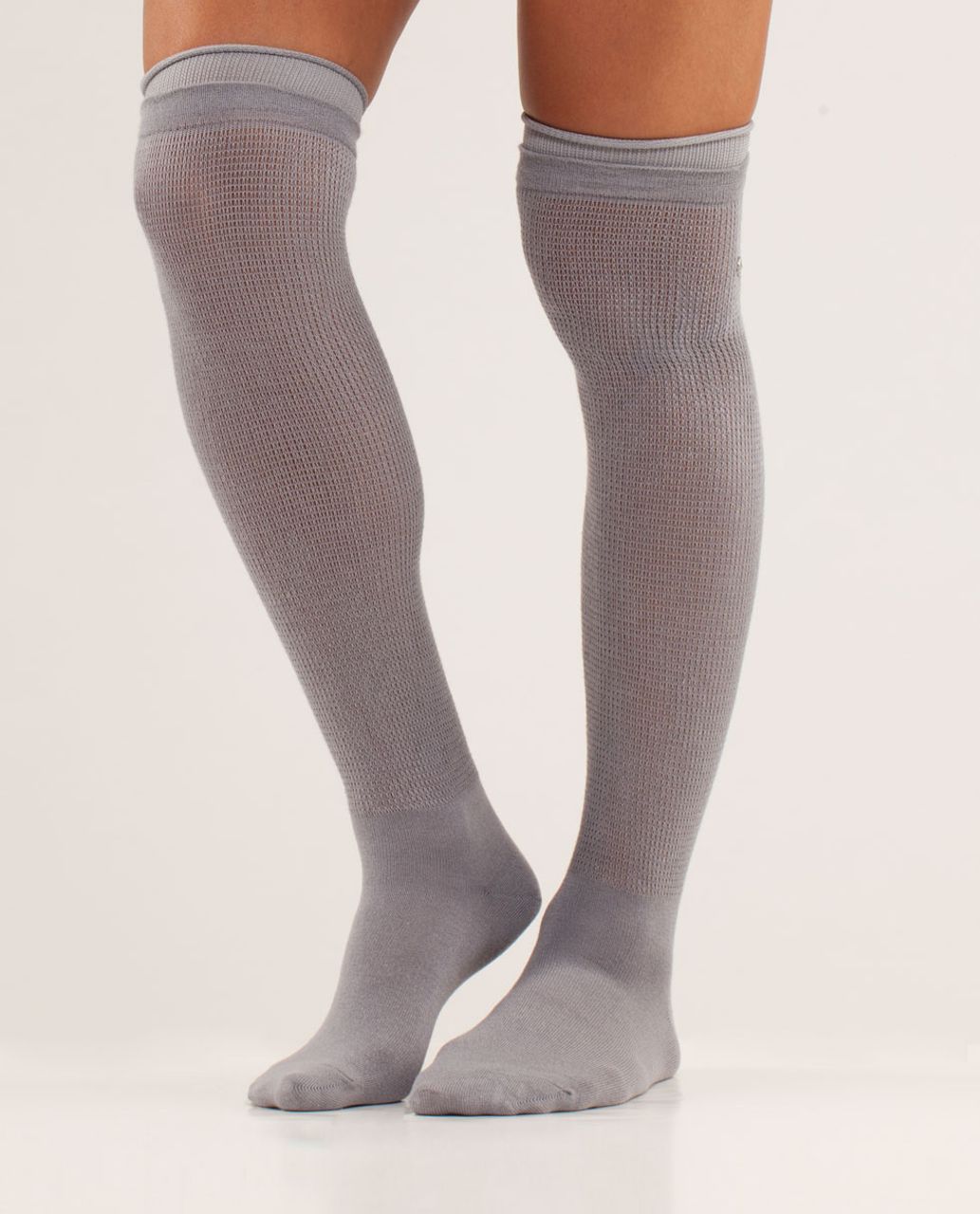 Lululemon Savasana Sock - Silver Slate / Polar Cream