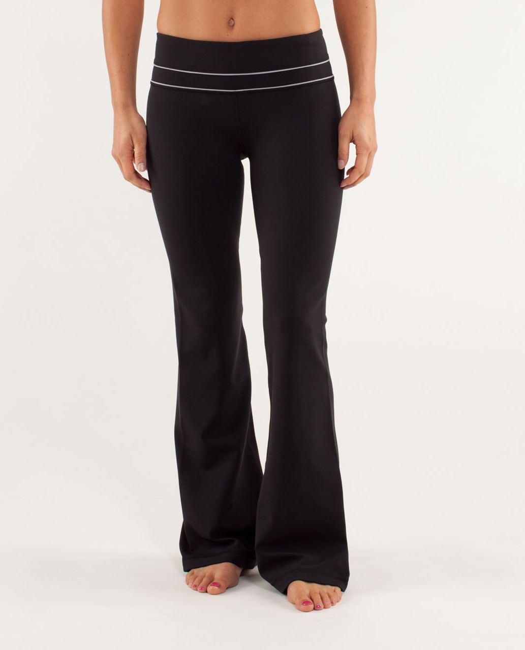 Lululemon Groove Pant *Silver Slim (Regular) - Black / Silver Slate