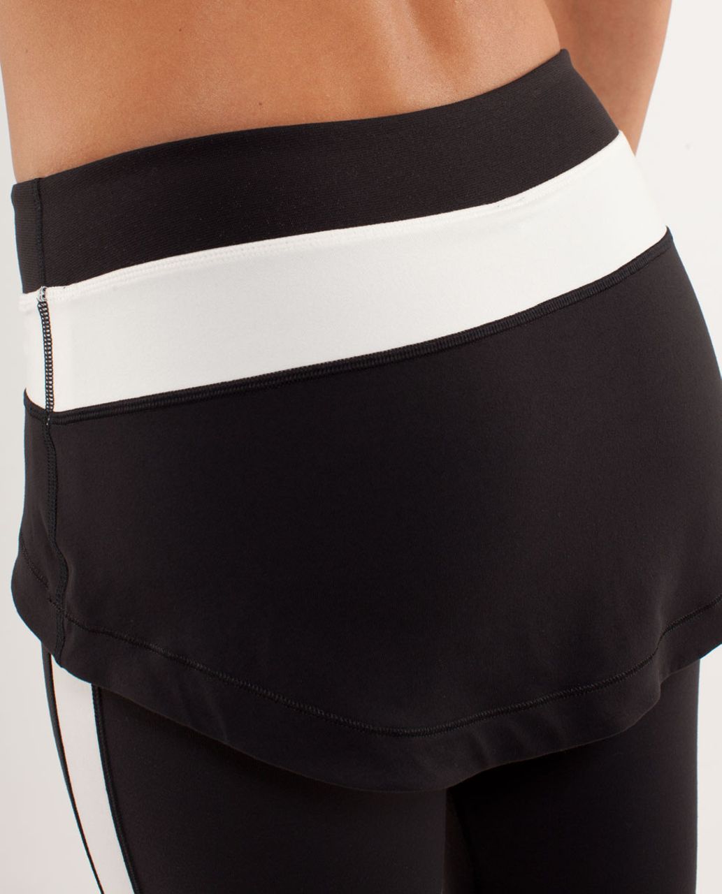 Lululemon Steadfast Crop - Black / Polar Cream - lulu fanatics