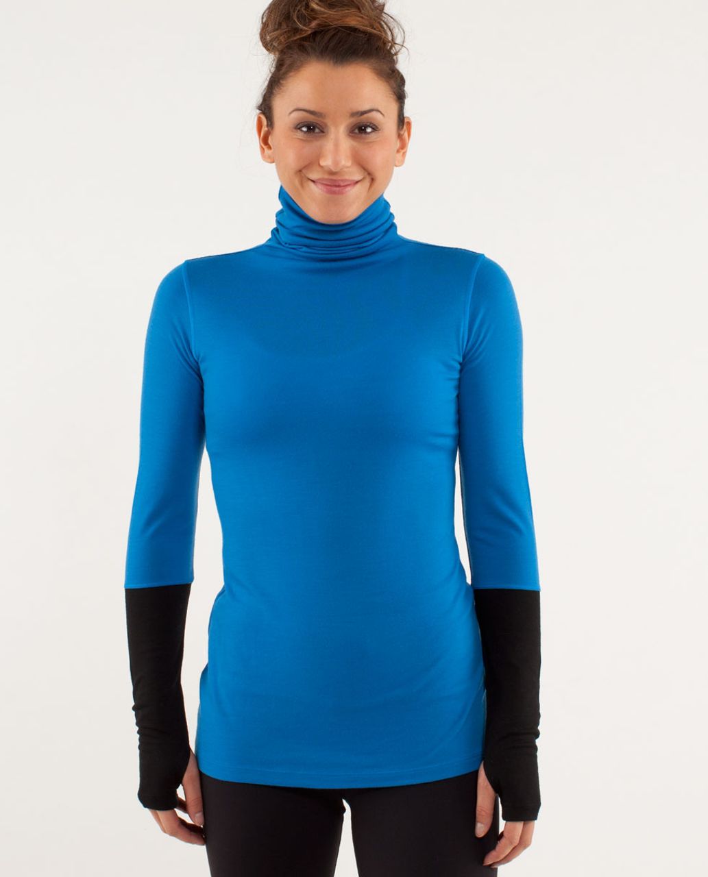 Lululemon St Moritz Jersey *Merino Wool - Beaming Blue / Black