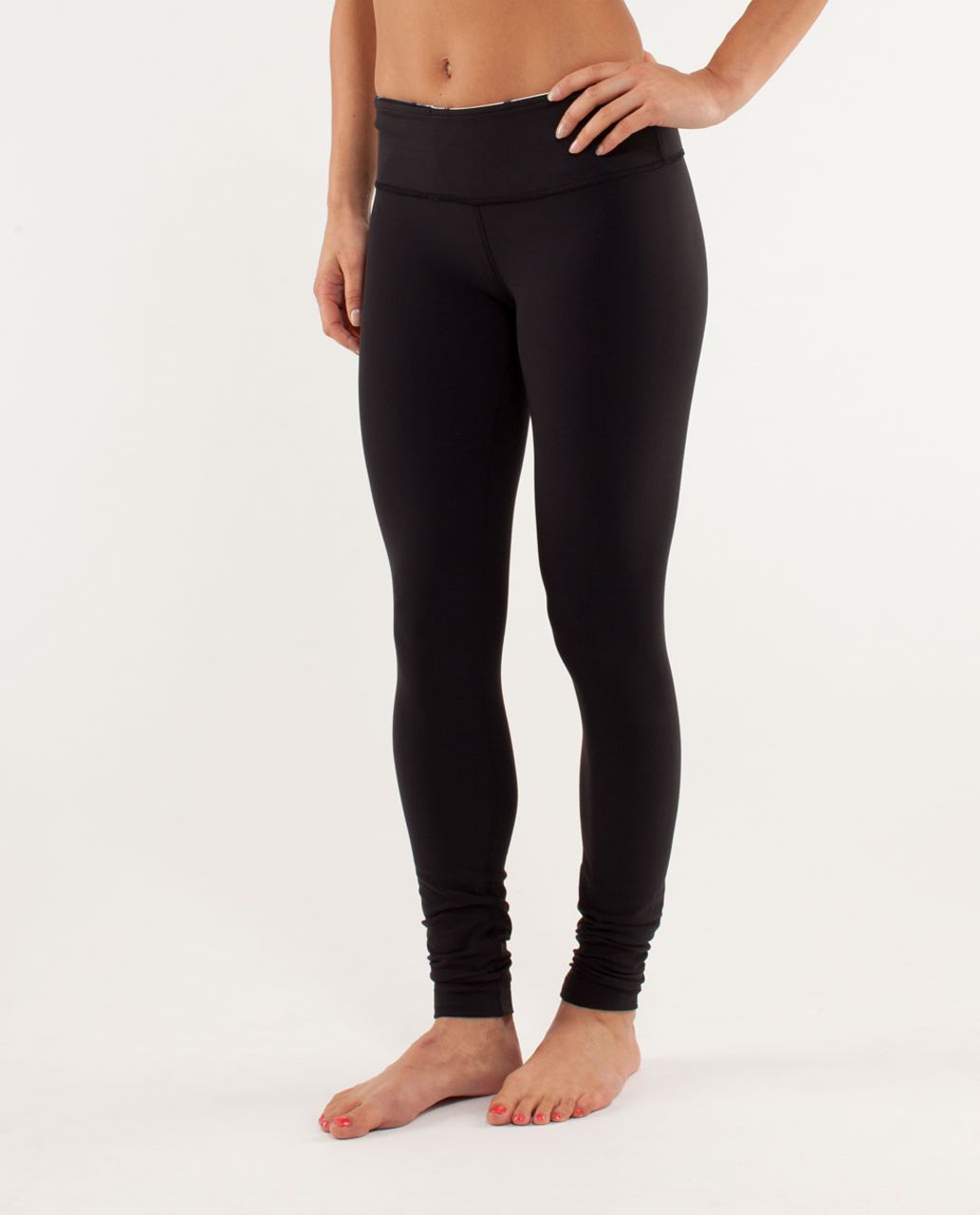 Lululemon Wunder Under Pant - Black /  Quilting Winter 13