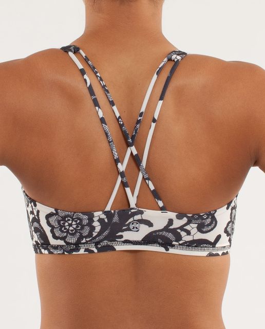 Lululemon Free To Be Bra - Formation Quicksand Black - lulu fanatics