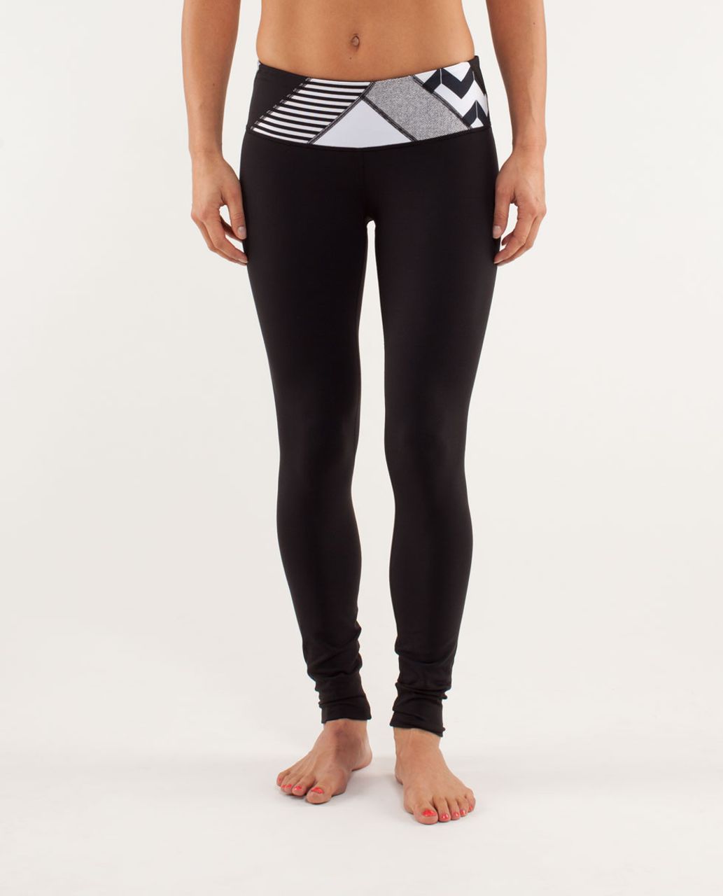 Lululemon Wunder Under Pant - Black /  Quilting Winter 12