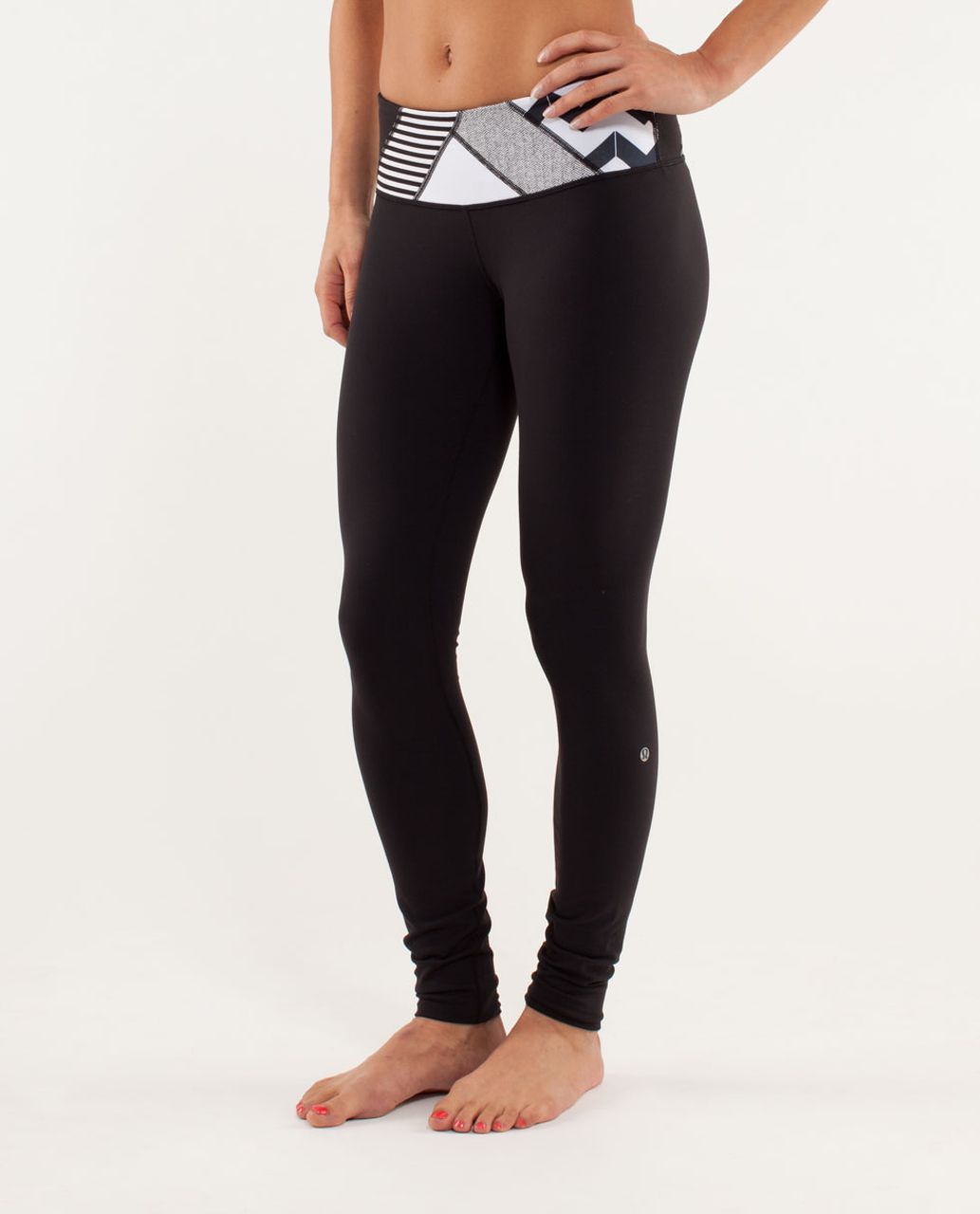 Lululemon Wunder Under Pant - Black /  Quilting Winter 12