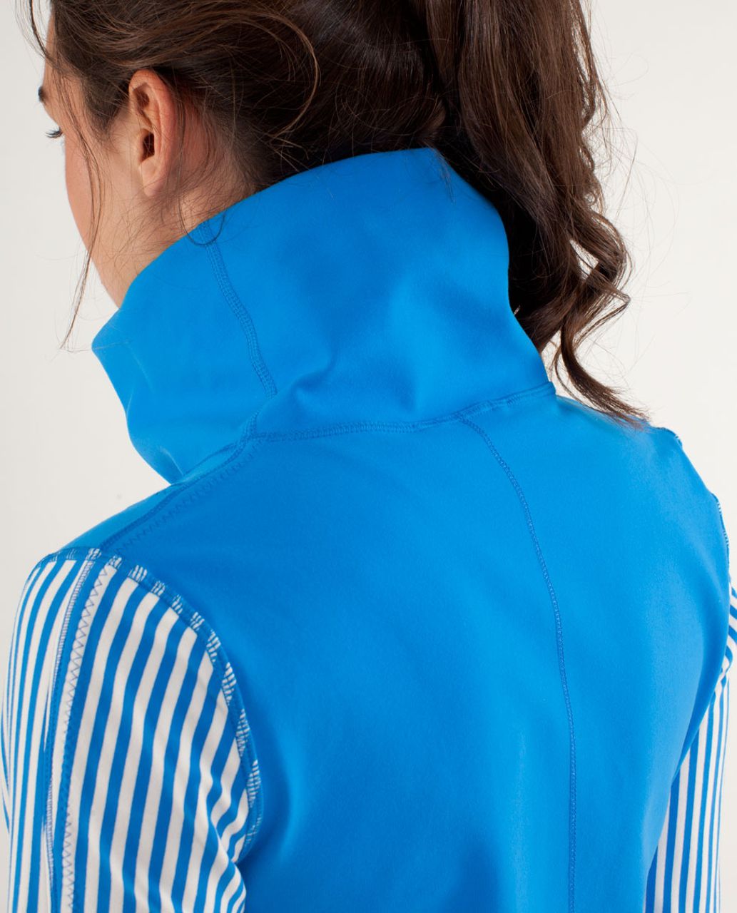 Lululemon Daily Yoga Jacket - Beaming Blue / Classic Stripe Polar