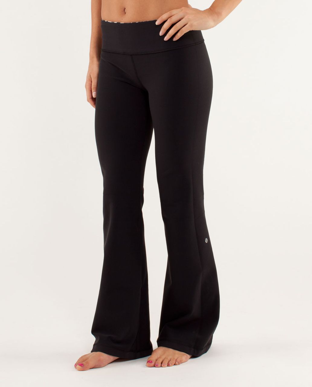 Lululemon Groove Pant *Slim (Tall) - Black / Laceoflage Polar Cream Black / Polar Cream