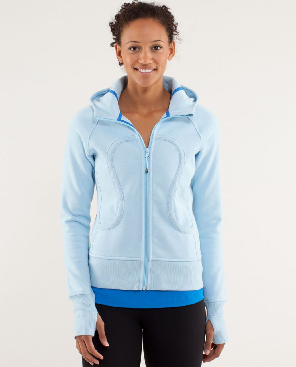 Poolside lulu lemon full zip scuba hoodie (size 2) never worn