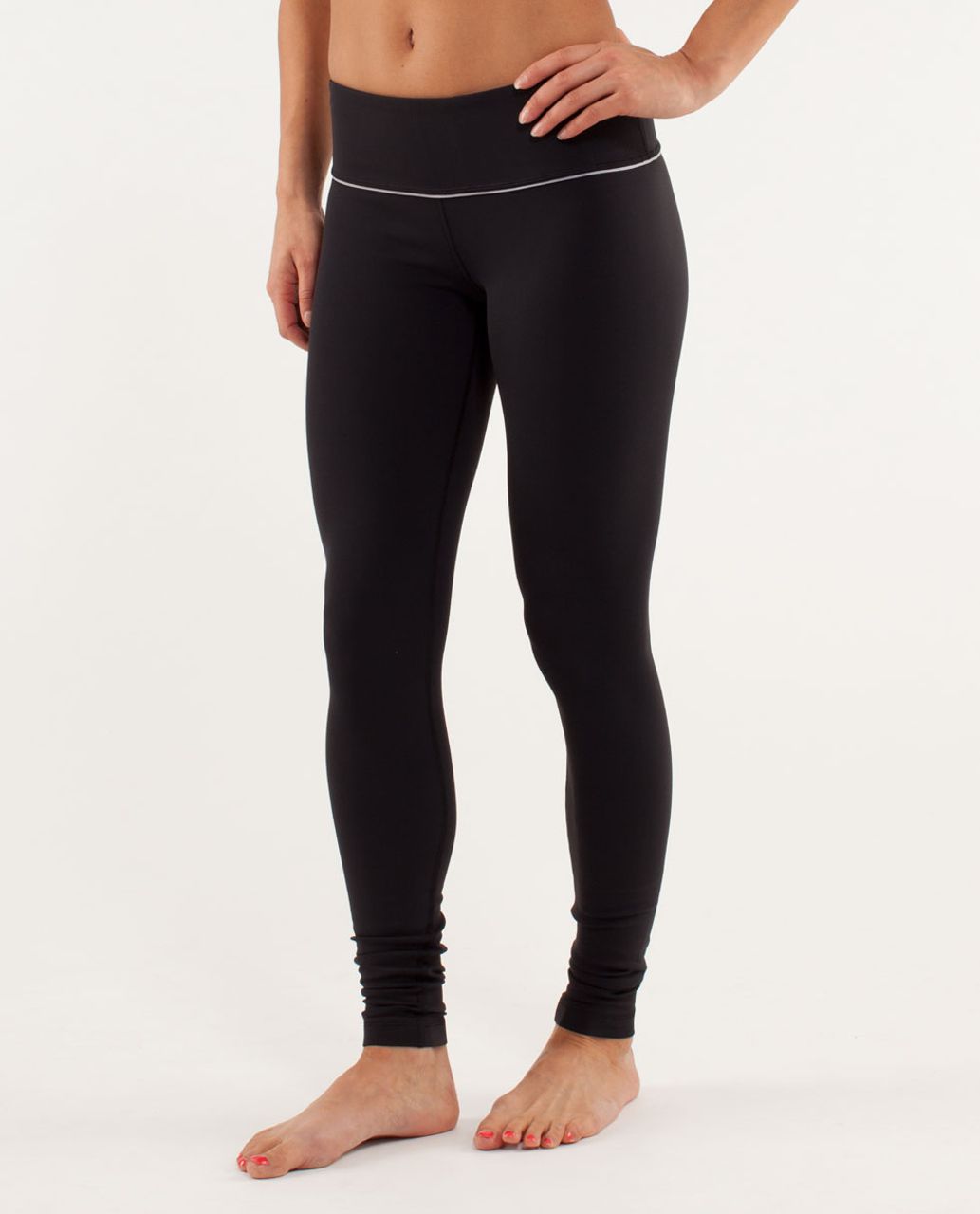 Lululemon Wunder Under Pant *Silver - Black / Silver Slate