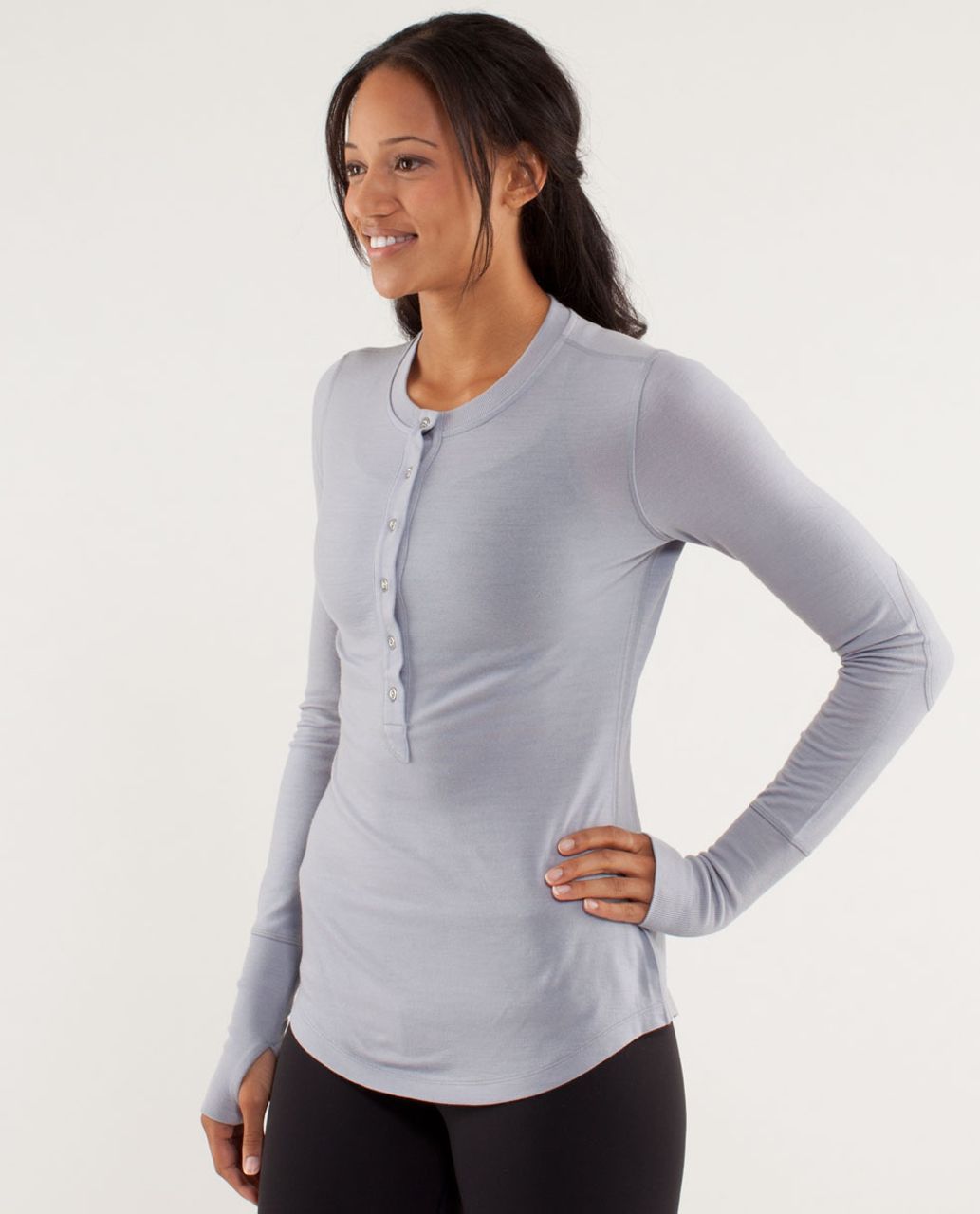 Lululemon Fireplace Jersey *Merino Wool - Silver Slate