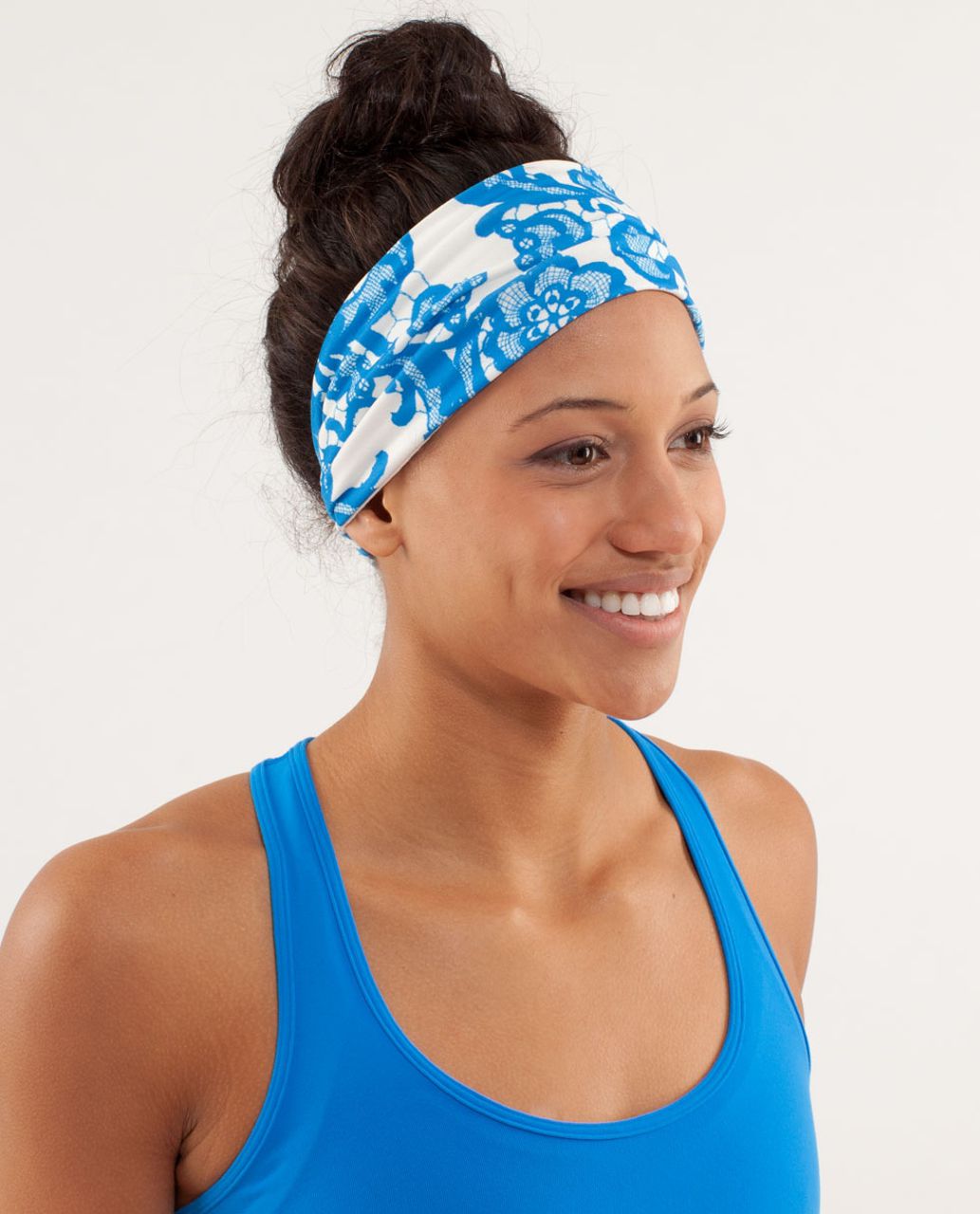 Lululemon Bang Buster Headband - Laceoflage Polar Cream Beaming Blue