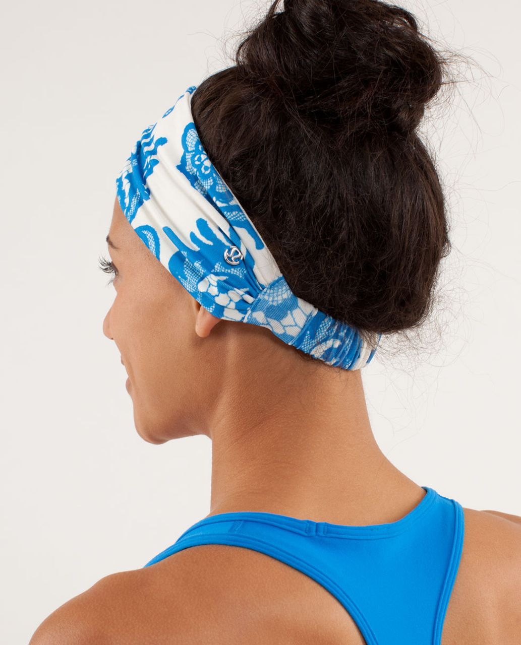 Lululemon Bang Buster Headband - Laceoflage Polar Cream Beaming Blue