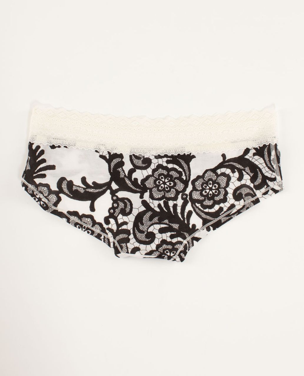 Lululemon Foxy Lulu Hotshort - Laceoflage Polar Cream Black / Polar Cream