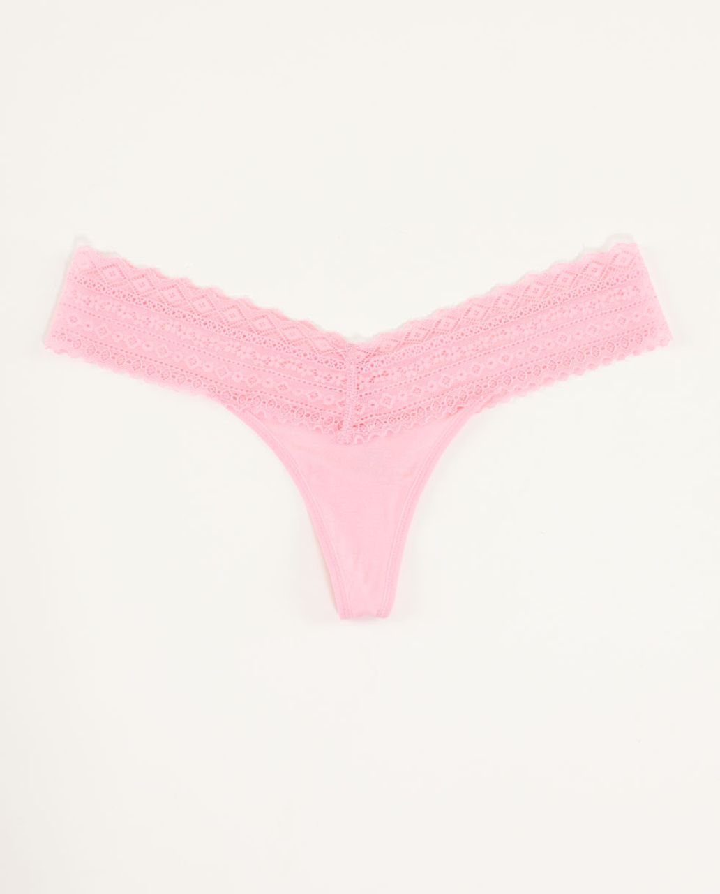 Lululemon Foxy Lulu Thong - Pink Shell - lulu fanatics