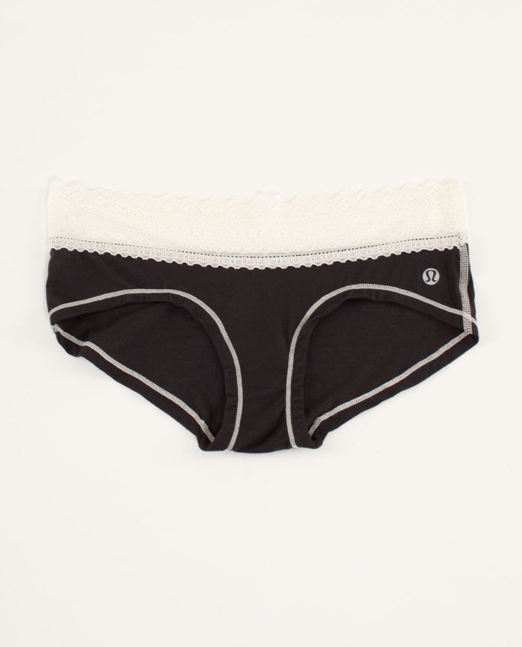 Lululemon Foxy Lulu Hotshort - Black / Polar Cream