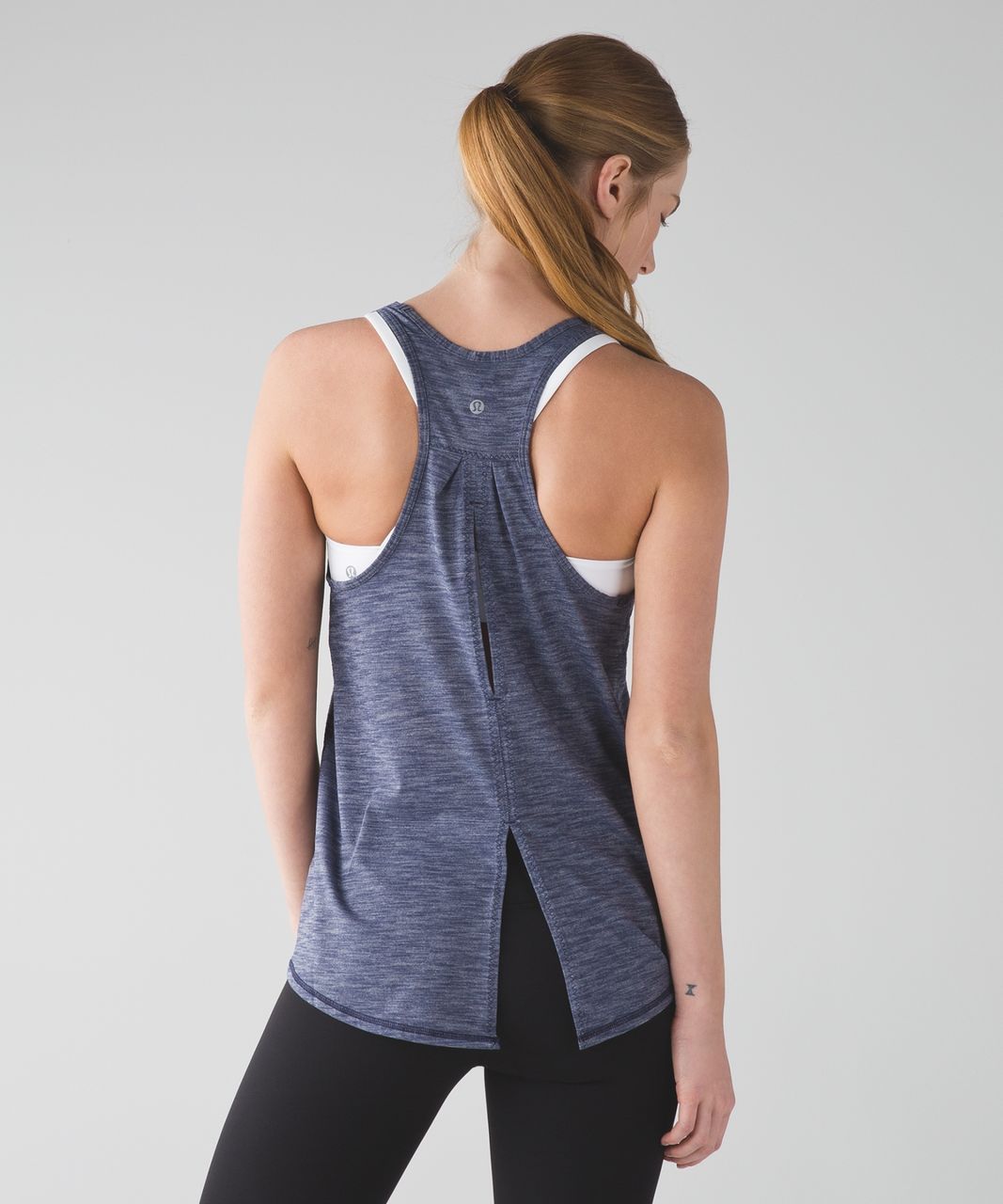 Lululemon Salute the Sun Tank - Heathered Cadet Blue