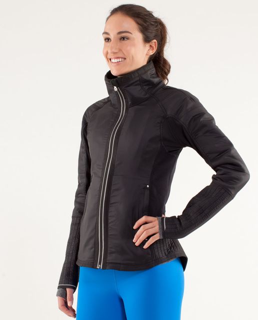 Lululemon Run: Bundle Up Jacket - Alberta Lake / Black - lulu fanatics