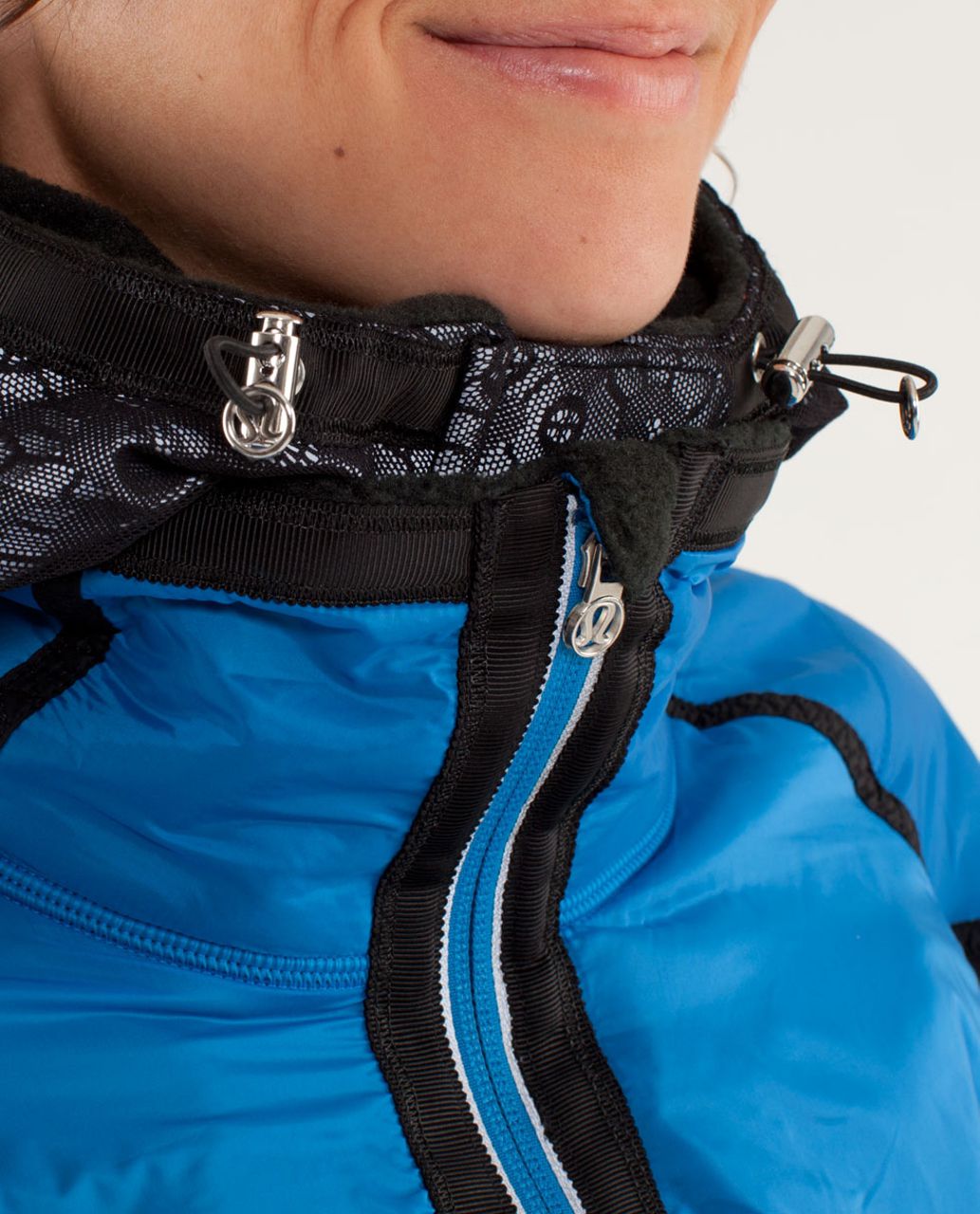 Lululemon Run:  Bundle Up Jacket - Black / Beaming Blue