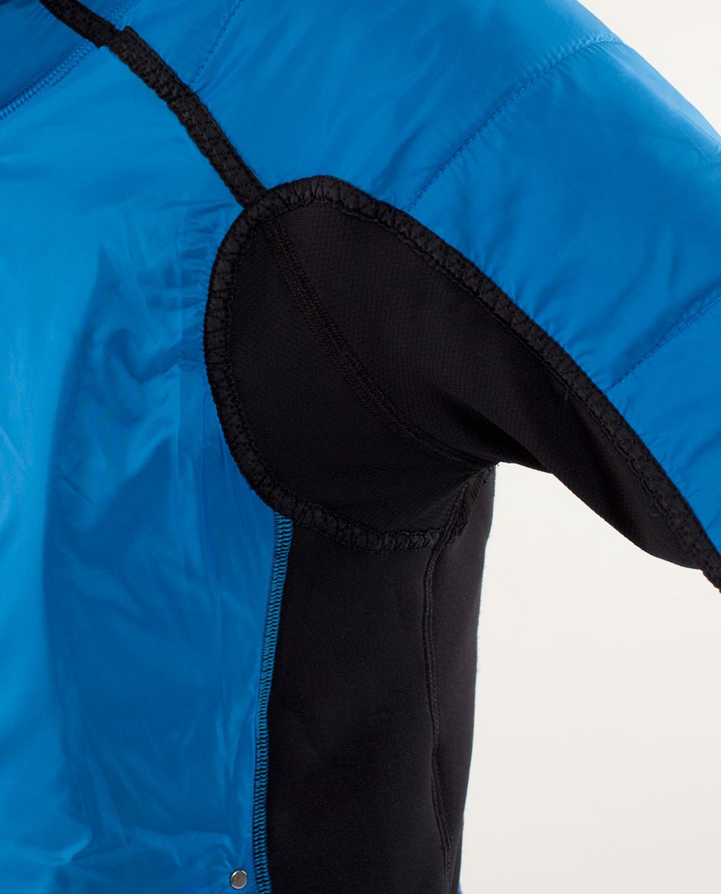 Lululemon Run:  Bundle Up Jacket - Black / Beaming Blue