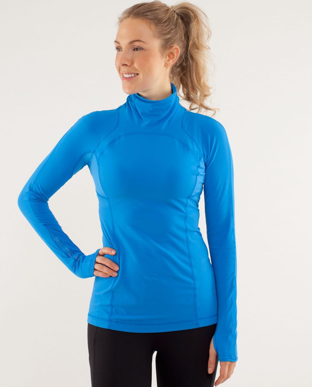 Lululemon Run:  Speedy Turtleneck - Beaming Blue