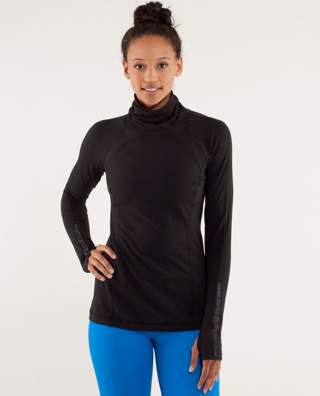 Lululemon LA Turtleneck Long Sleeve - Black - lulu fanatics