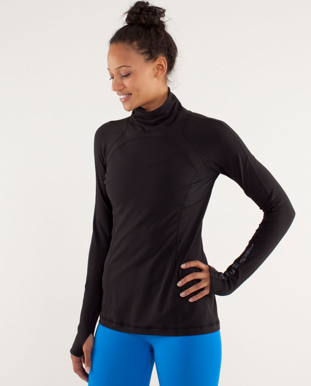 Lululemon Run:  Speedy Turtleneck - Black