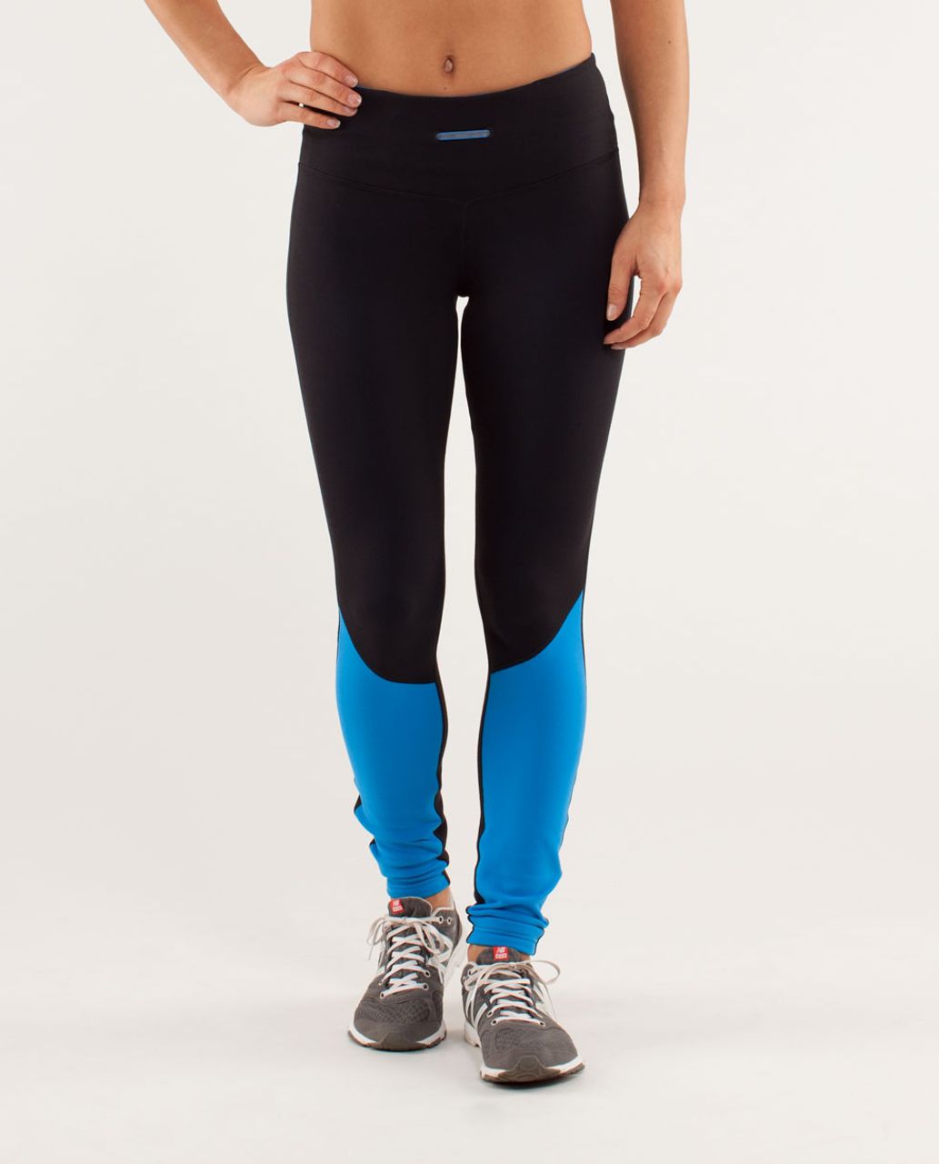 Lululemon Run:  Runder Under Pant - Beaming Blue / Black