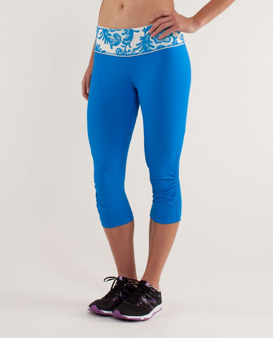 Lululemon Run: For Your Life Crop - Beaming Blue / Laceoflage Polar Cream  Beaming Blue - lulu fanatics