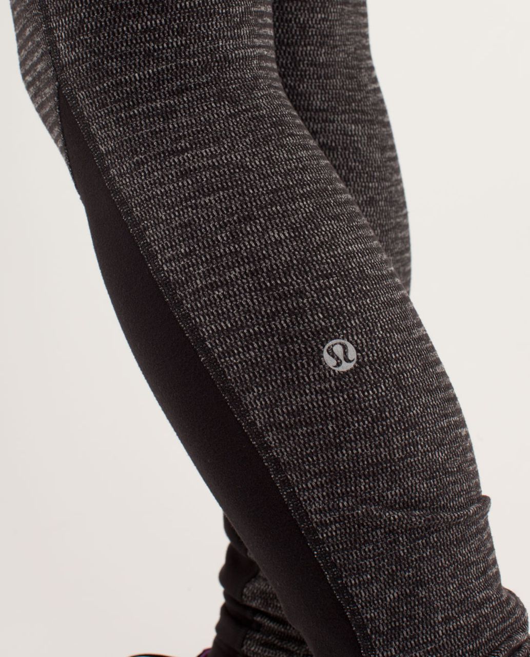 Lululemon Wunder Under Pant Giant Herringbone Brown Black