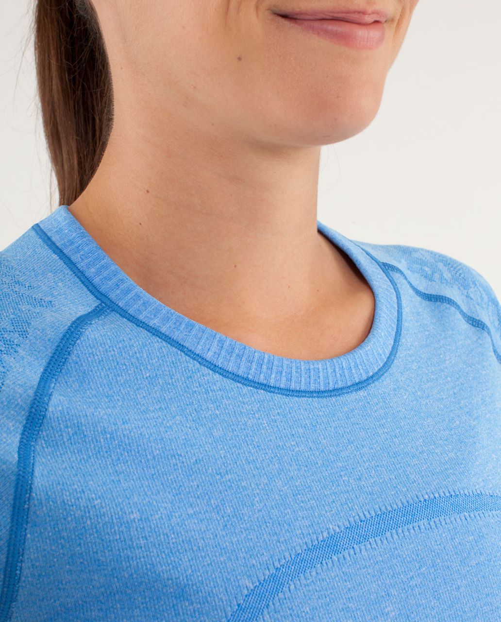 Lululemon Run:  Swiftly Tech Short Sleeve *Lace - Beaming Blue