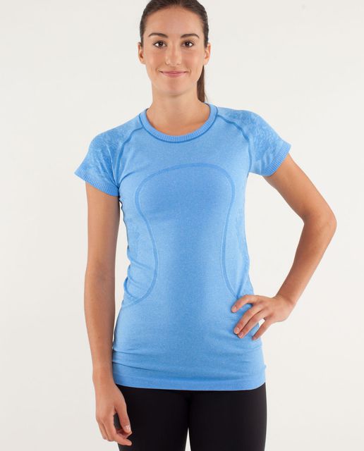 Lululemon Swiftly Tech Short Sleeve Crew - Heathered Raspberry - lulu ...