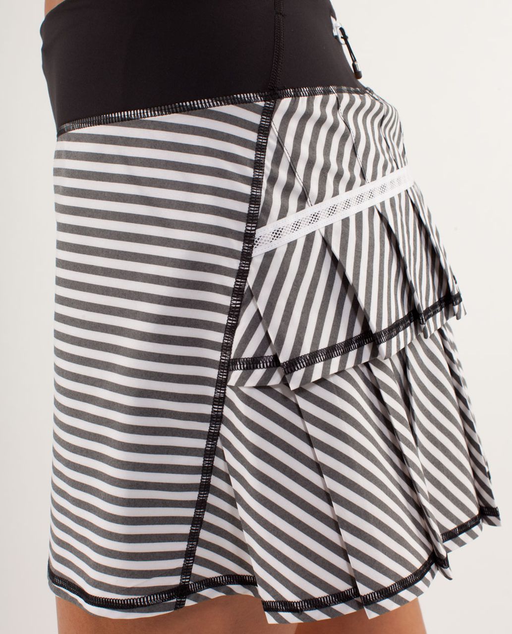 Lululemon Run:  Pace Setter Skirt (Tall) - Classic Stripe Black White