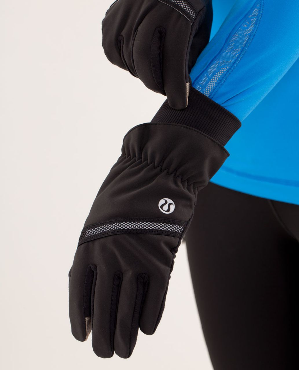 Lululemon Frisky Brisk Run Gloves - Black