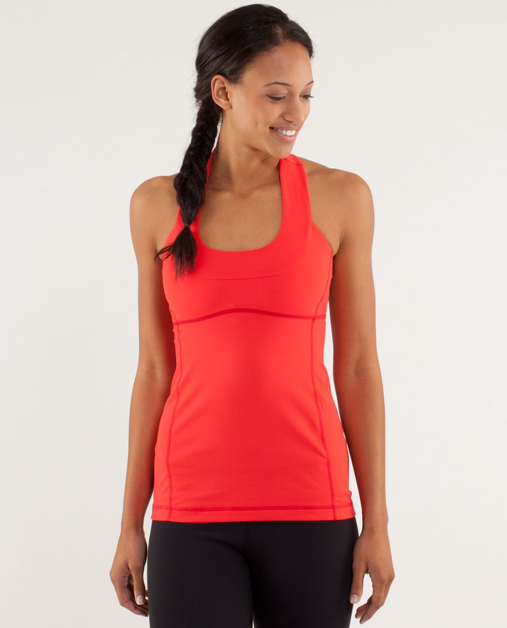 lululemon athletica, Tops, Lululemon Spin It To Win It Tank Love Red Deep  Coal Size 4