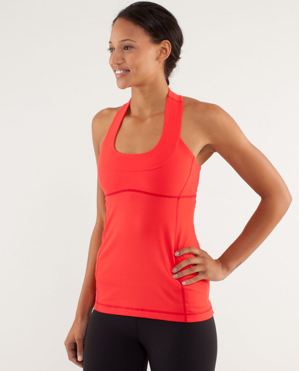 Lululemon No Limit Tank - Love Red / Slope Stripe Love Red Fiery Red