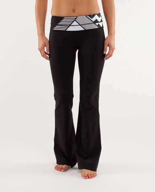 Lululemon Groove Pant III (Tall) - Black / Ying Yang Stripe White Black -  lulu fanatics