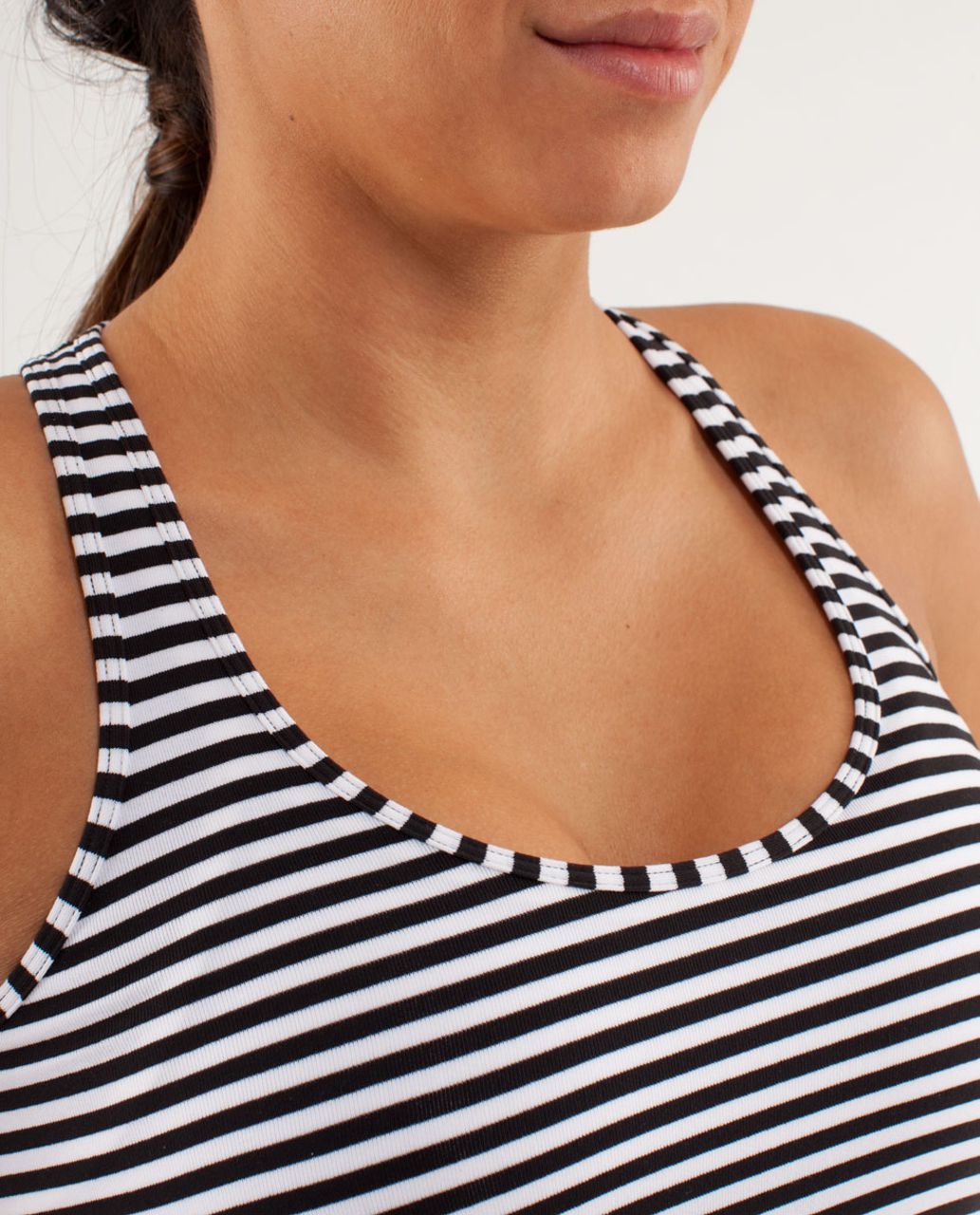 Lululemon Cool Racerback - Classic Stripe Black White / Black