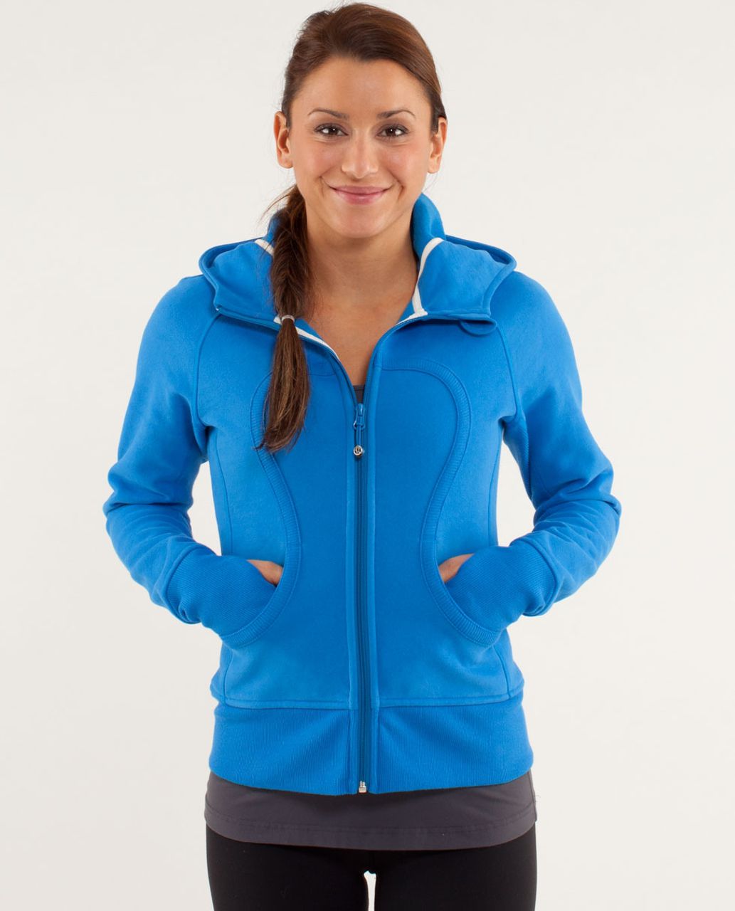 Lululemon Scuba Hoodie *Stretch - Wee Are From Space Printed Polar Cream  Beaming Blue - lulu fanatics