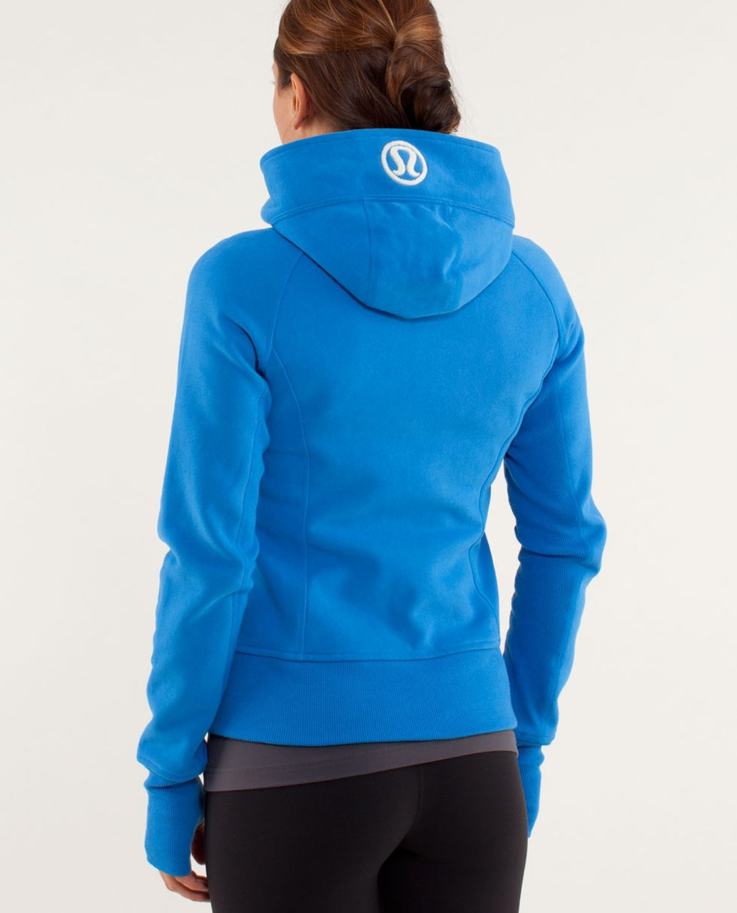 Lululemon Scuba Hoodie IV - Iced Wave White Black / Black - lulu fanatics