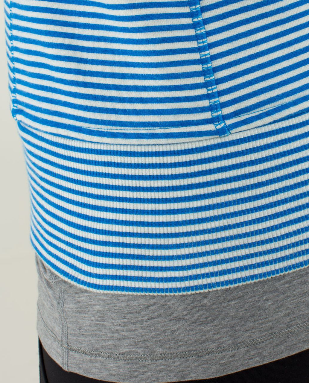 Lululemon Scuba Hoodie *Stretch - Slope Stripe Printed Polar Cream Beaming Blue