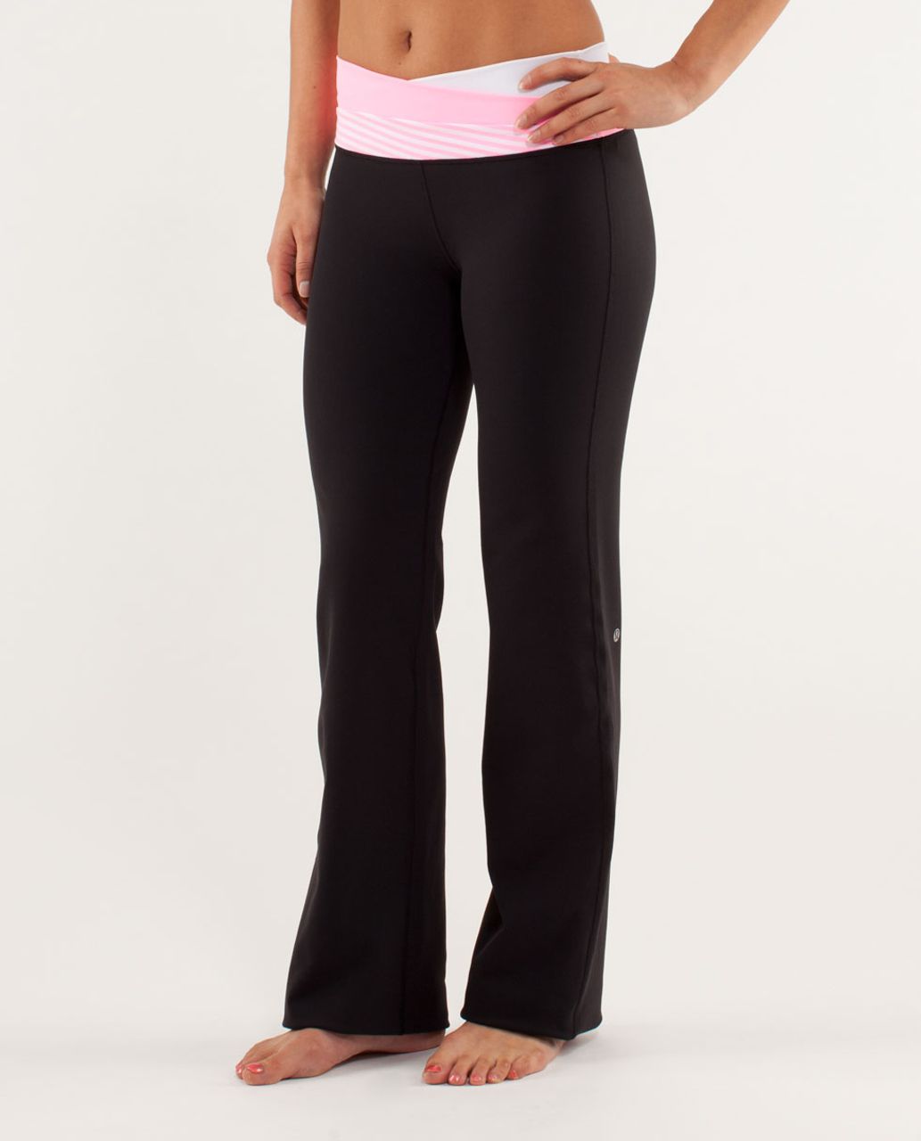 Lululemon Astro Pant (Regular) - Black / White / Pink Shell