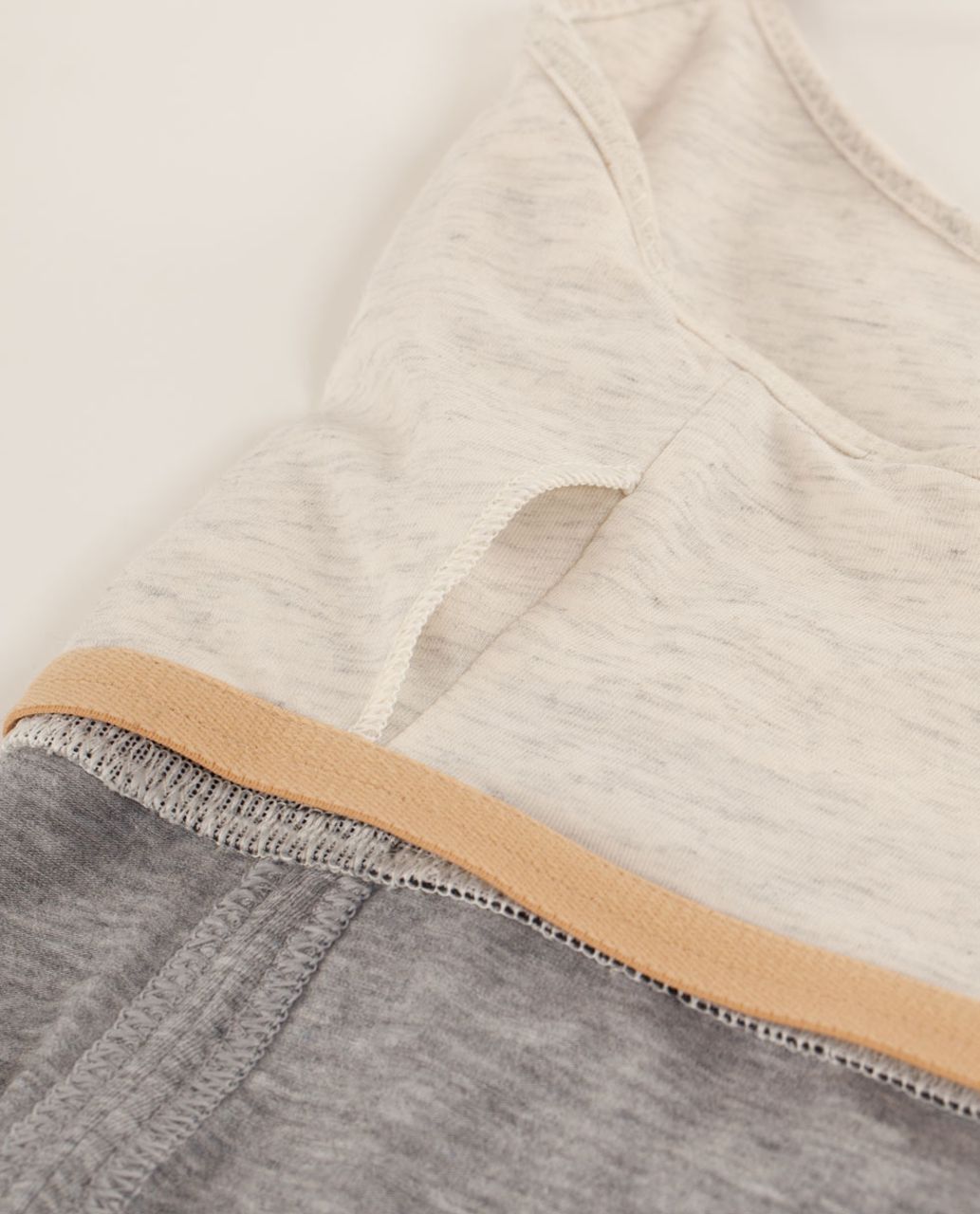 Lululemon Contentment Triangle Tank - Heathered Silver Slate / Heathered Polar Cream / Classic Stripe Black White / Black