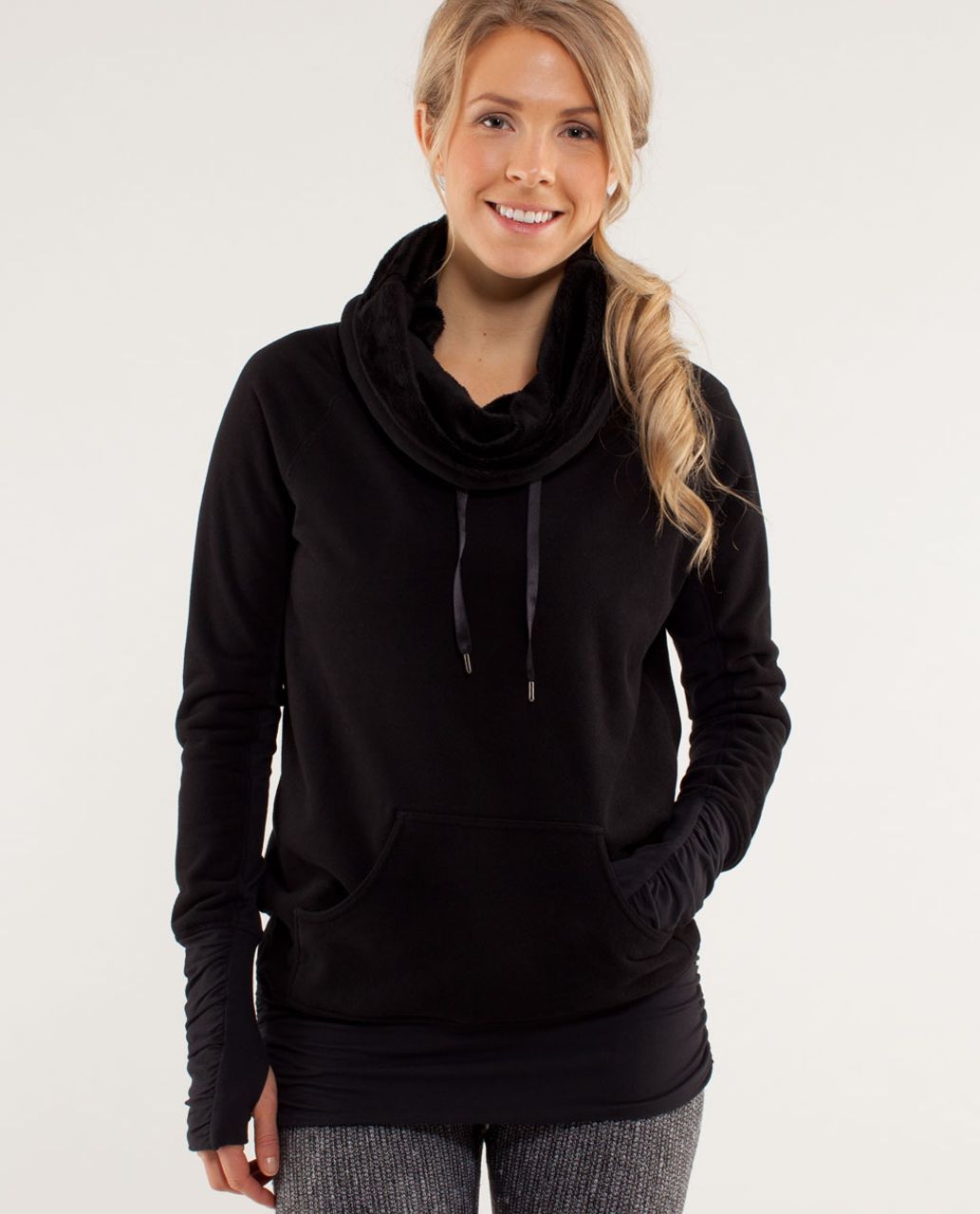 Lululemon Twist Back-to-Front Pullover Black Size 8 LW3ER5S NWT $199  ⚫️👀🍋⭐️