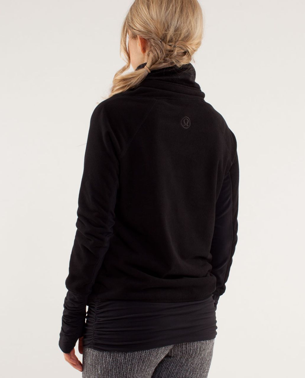 Lululemon Don't Hurry Be Happy Pullover - Black - lulu fanatics