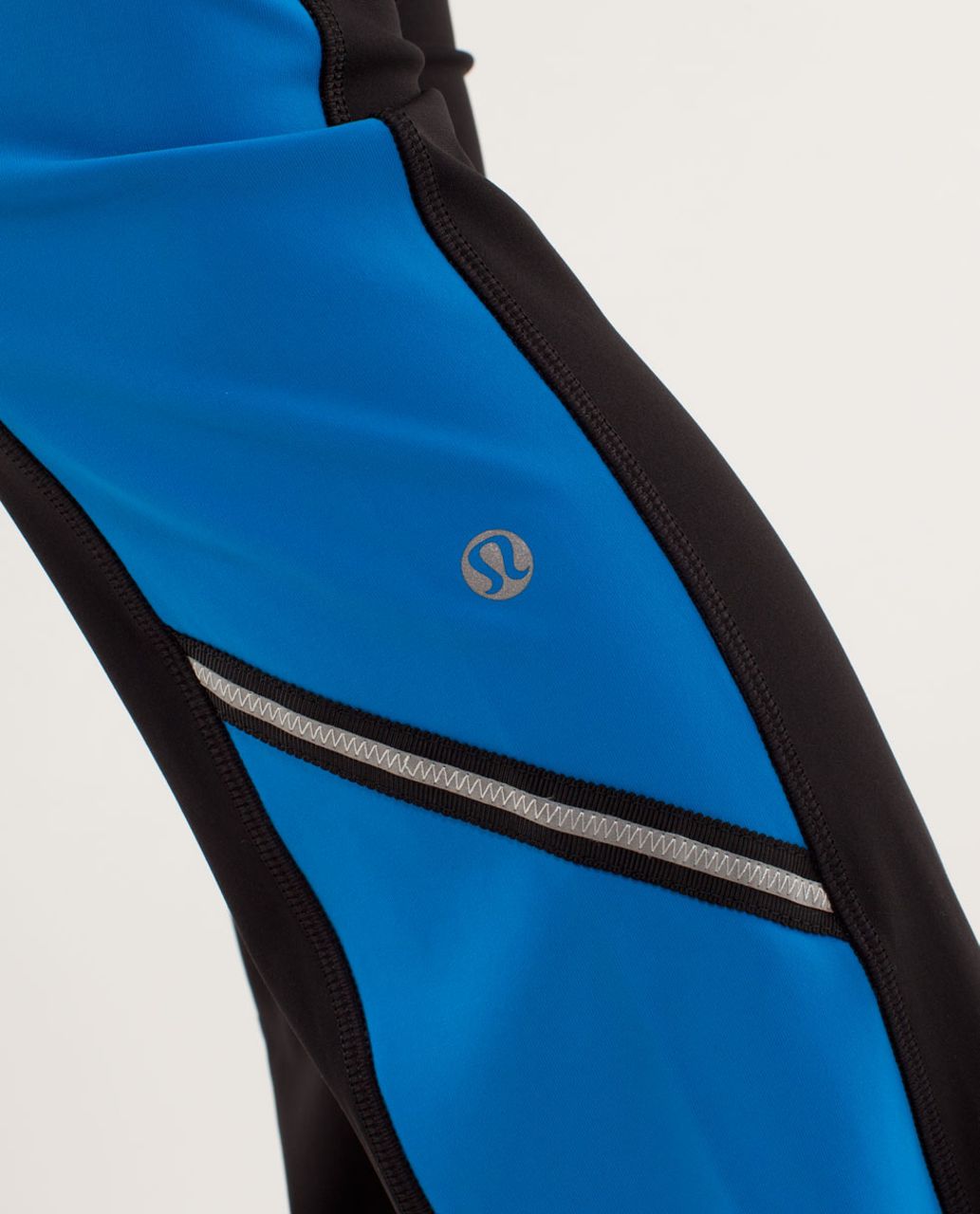 Lululemon Run:  Ice Queen Pant - Black / Beaming Blue