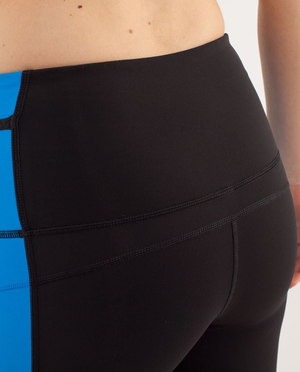 Lululemon Run:  Ice Queen Pant - Black / Beaming Blue